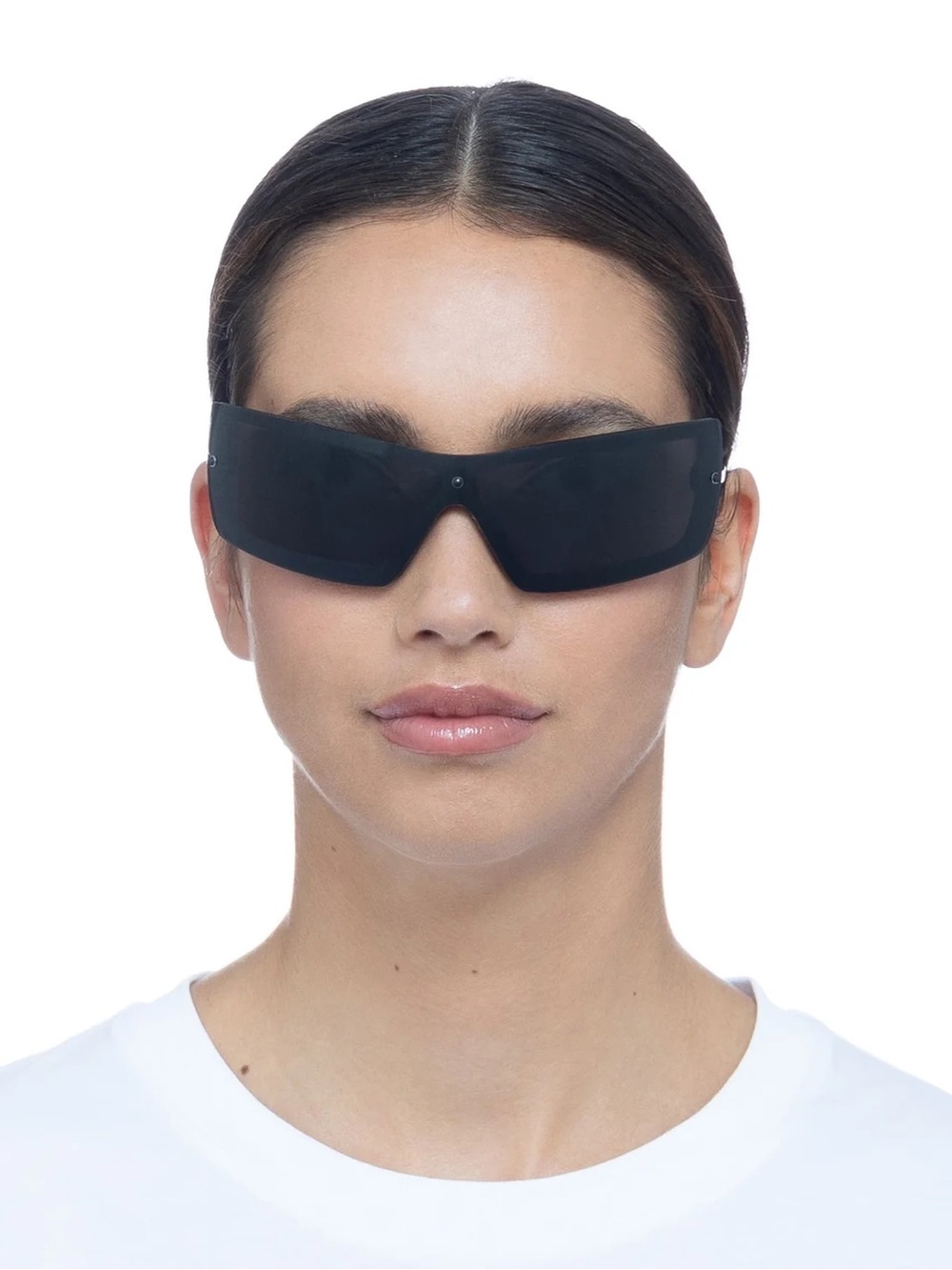 Le Specs Black Shield Sunglasses